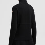 PADDED WOOL ZIP-UP CARDIGAN