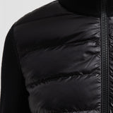 PADDED WOOL ZIP-UP CARDIGAN