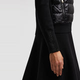 PADDED WOOL ZIP-UP CARDIGAN