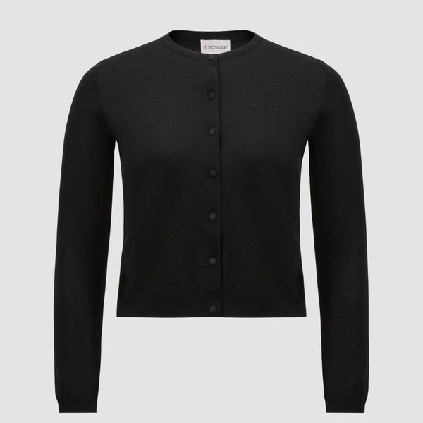 EMBROIDERED LOGO COTTON CARDIGAN