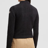 PADDED COTTON ZIP-UP CARDIGAN