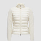 PADDED WOOL ZIP-UP CARDIGAN