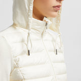 PADDED WOOL ZIP-UP CARDIGAN