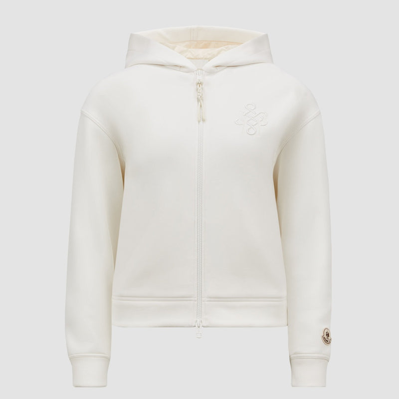 YEAR OF THE SNAKE EMBROIDERED LOGO NEOPRENE ZIP-UP HOODIE