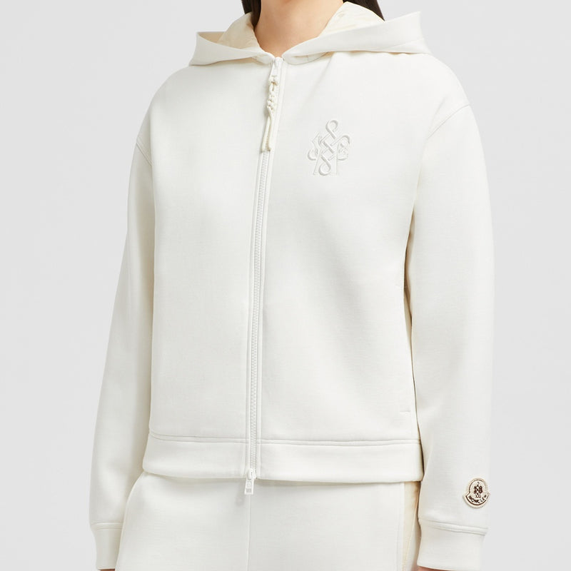 YEAR OF THE SNAKE EMBROIDERED LOGO NEOPRENE ZIP-UP HOODIE