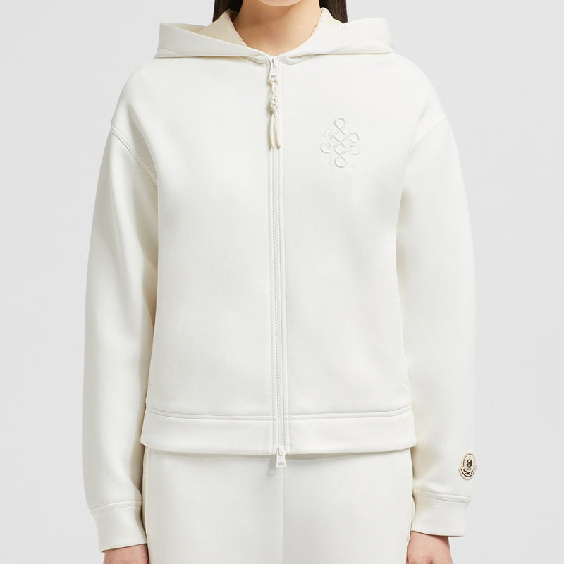 YEAR OF THE SNAKE EMBROIDERED LOGO NEOPRENE ZIP-UP HOODIE