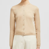 EMBROIDERED LOGO COTTON CARDIGAN