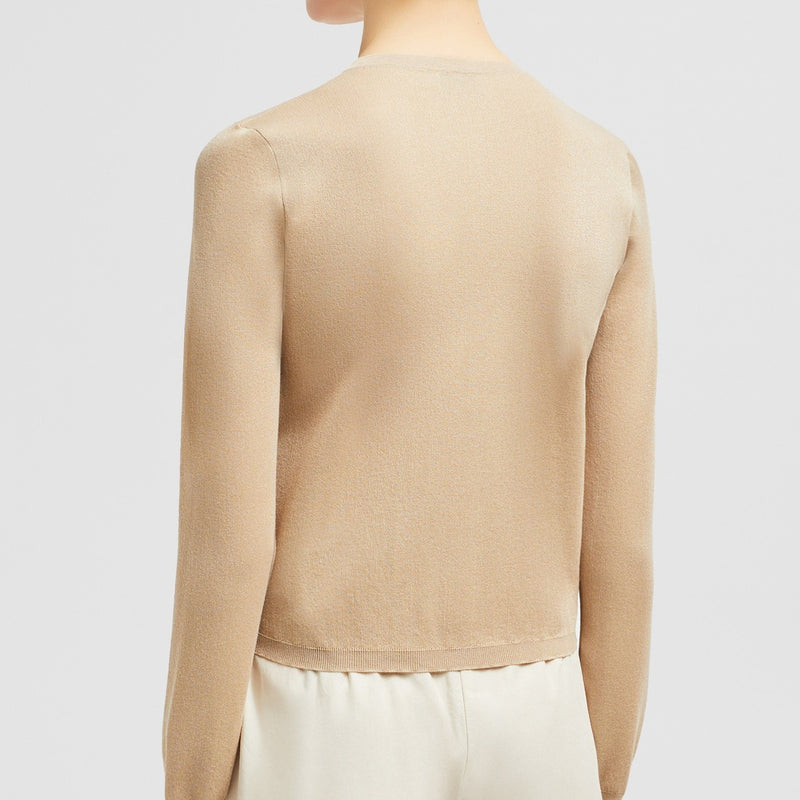 EMBROIDERED LOGO COTTON CARDIGAN