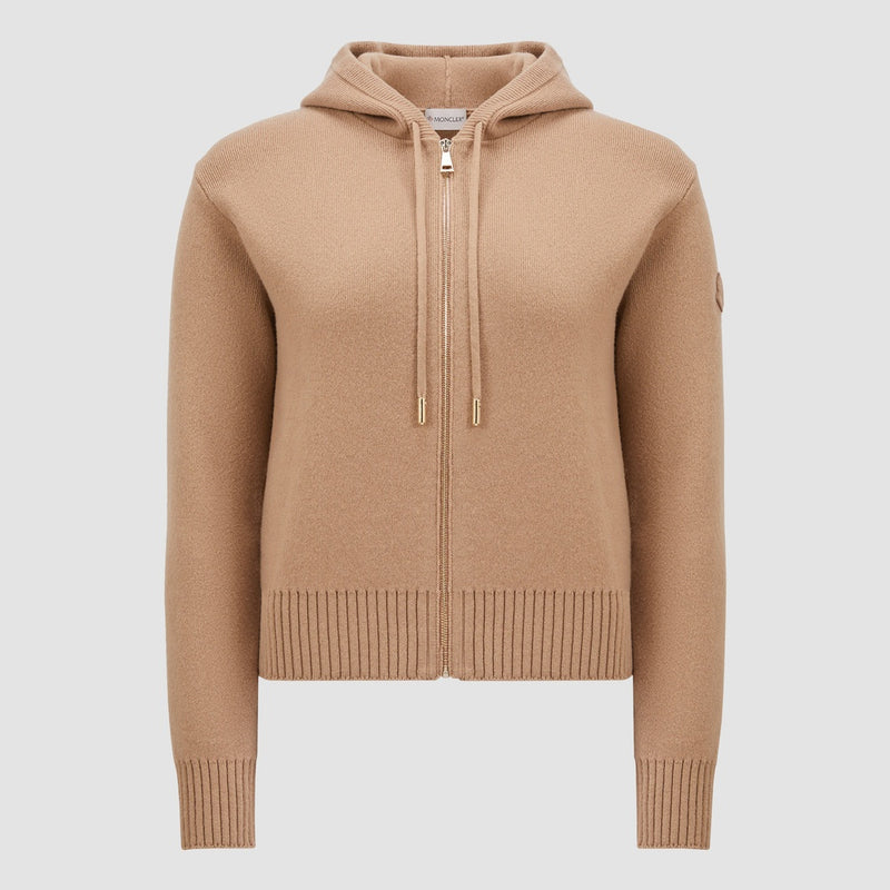 WOOL & CASHMERE ZIP-UP HOODIE