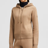 WOOL & CASHMERE ZIP-UP HOODIE