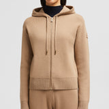 WOOL & CASHMERE ZIP-UP HOODIE