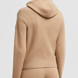 WOOL & CASHMERE ZIP-UP HOODIE