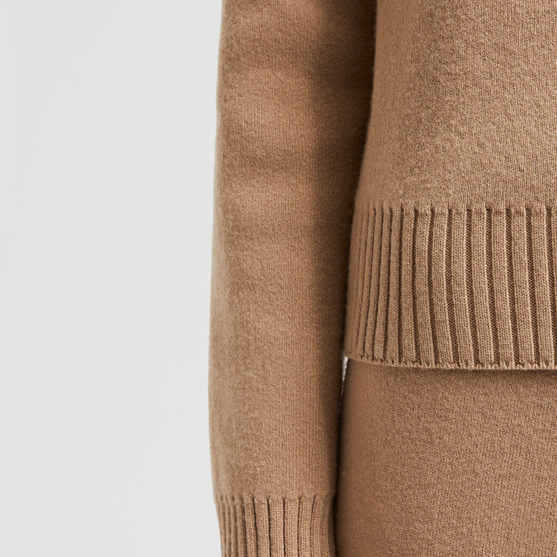WOOL & CASHMERE ZIP-UP HOODIE