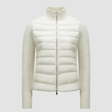 PADDED WOOL ZIP-UP CARDIGAN