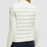 PADDED WOOL ZIP-UP CARDIGAN