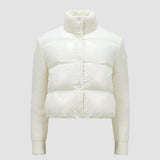 PADDED WOOL CARDIGAN