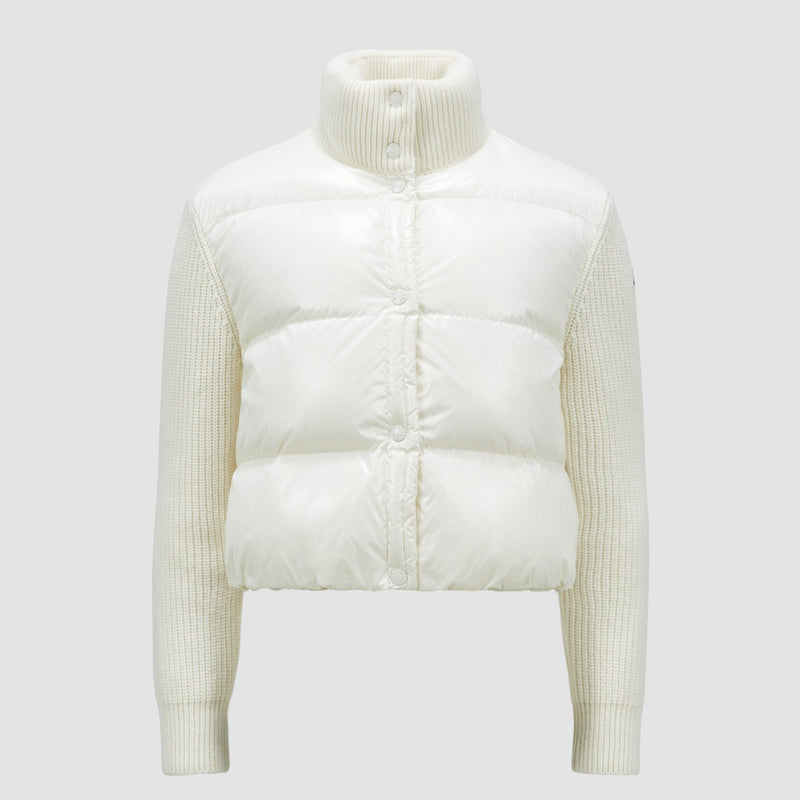 PADDED WOOL CARDIGAN