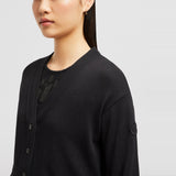 COTTON, CASHMERE & SILK CARDIGAN