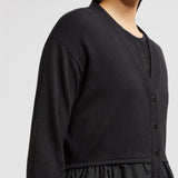 COTTON, CASHMERE & SILK CARDIGAN