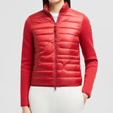 PADDED SNAKE-QUILTED COTTON CARDIGAN