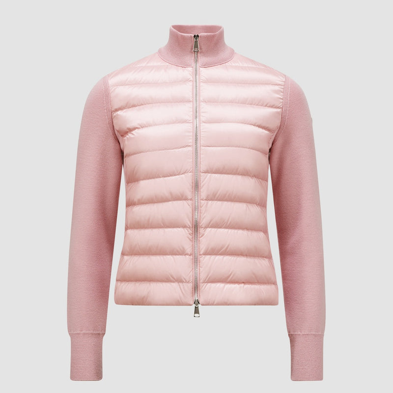 PADDED WOOL CARDIGAN