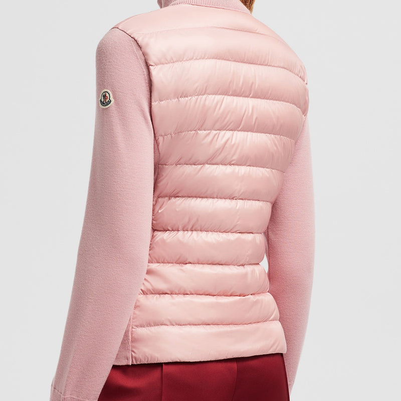 PADDED WOOL CARDIGAN