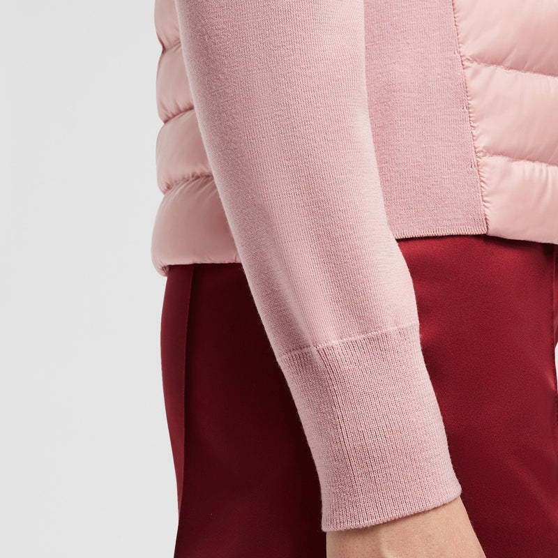 PADDED WOOL CARDIGAN