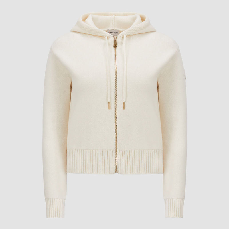 WOOL & CASHMERE ZIP-UP HOODIE