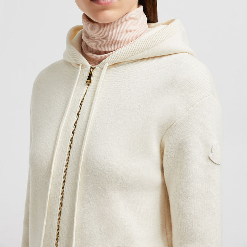 WOOL & CASHMERE ZIP-UP HOODIE