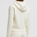 WOOL & CASHMERE ZIP-UP HOODIE