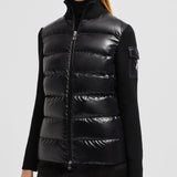 PADDED WOOL CARDIGAN