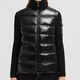 PADDED WOOL CARDIGAN