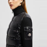 PADDED WOOL CARDIGAN