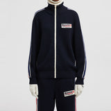 MONCLER X PALM ANGELS WOOL ZIP-UP SWEATSHIRT