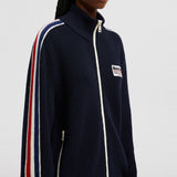 MONCLER X PALM ANGELS WOOL ZIP-UP SWEATSHIRT