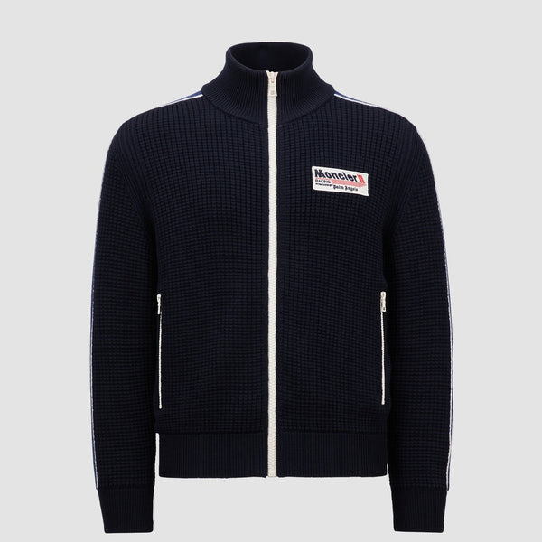 MONCLER X PALM ANGELS WOOL ZIP-UP SWEATSHIRT