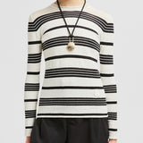 STRIPED BOUCLÉ JUMPER