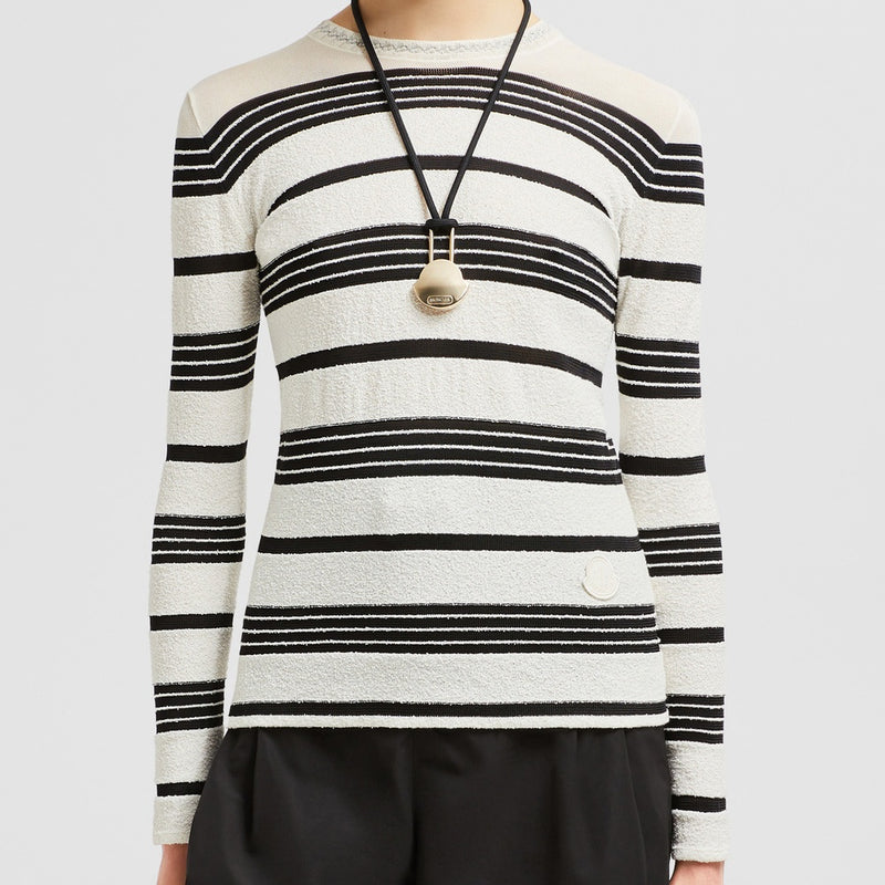 STRIPED BOUCLÉ JUMPER