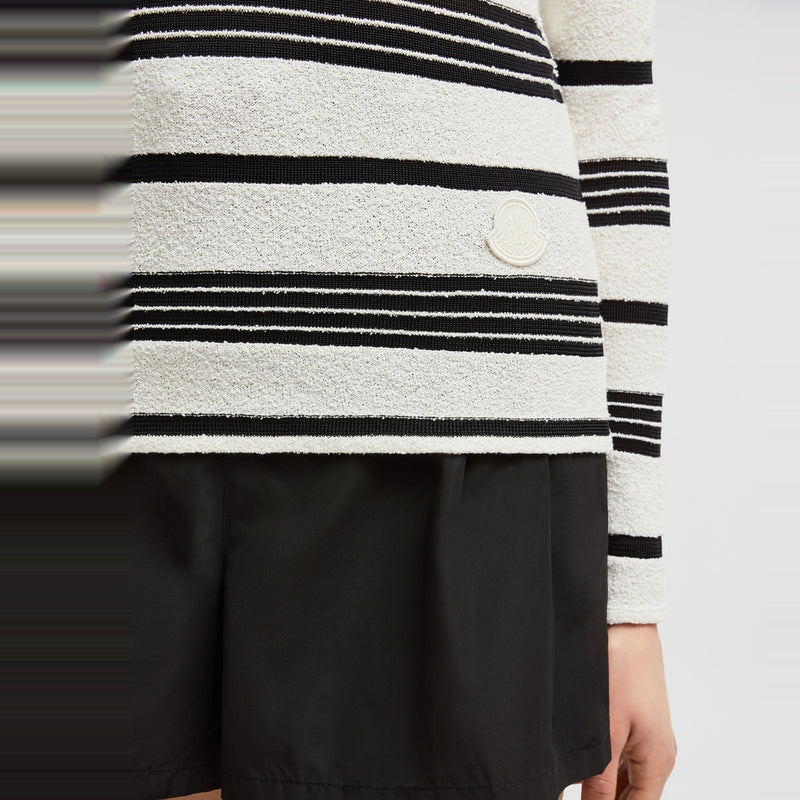 STRIPED BOUCLÉ JUMPER
