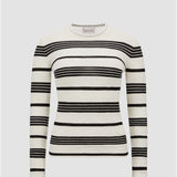 STRIPED BOUCLÉ JUMPER