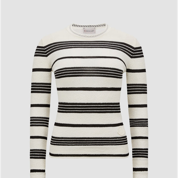 STRIPED BOUCLÉ JUMPER