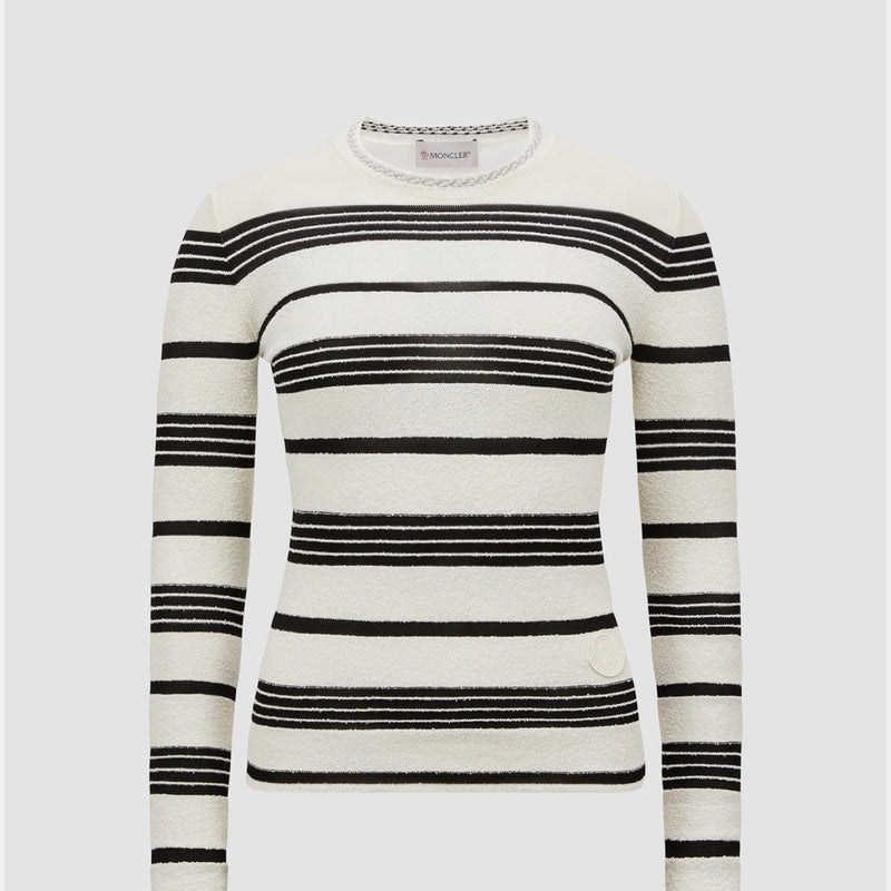 STRIPED BOUCLÉ JUMPER