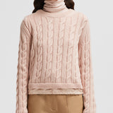WOOL & CASHMERE CABLE KNIT JUMPER
