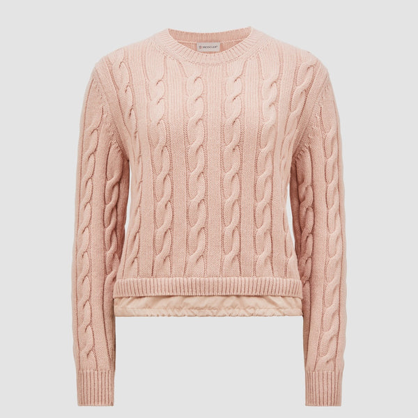 WOOL & CASHMERE CABLE KNIT JUMPER
