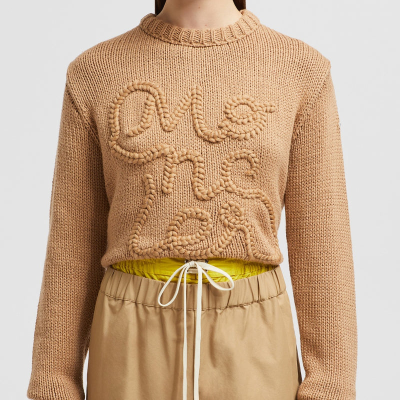 EMBROIDERED LOGO COTTON JUMPER