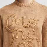 EMBROIDERED LOGO COTTON JUMPER