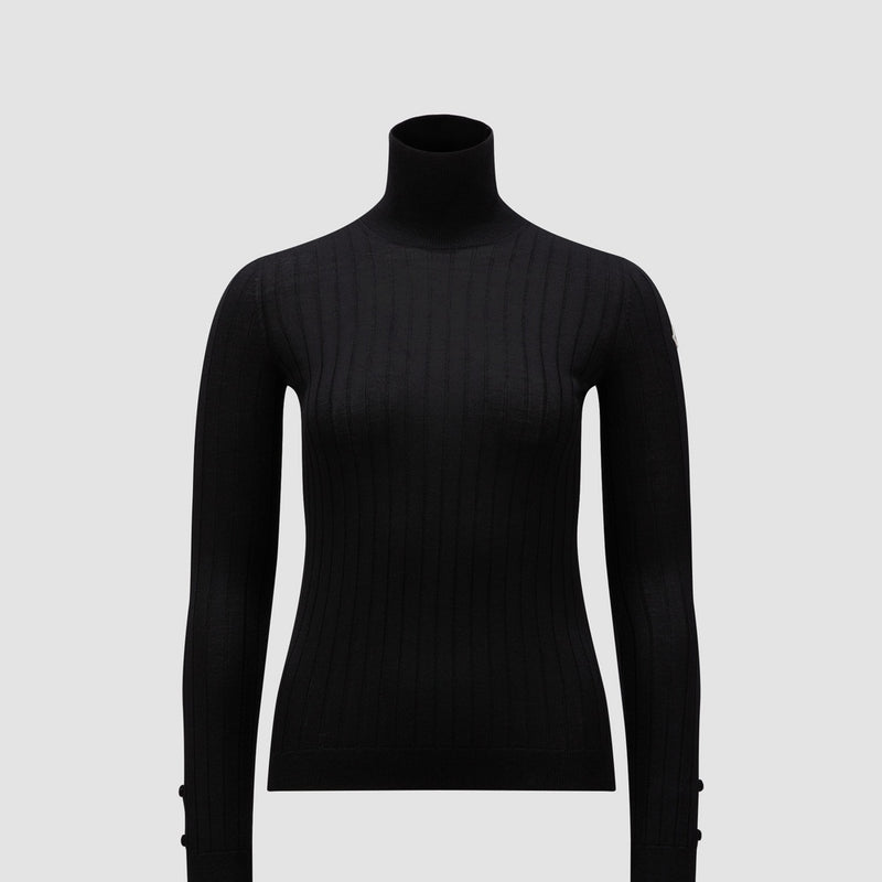 WOOL & CASHMERE POLO NECK JUMPER