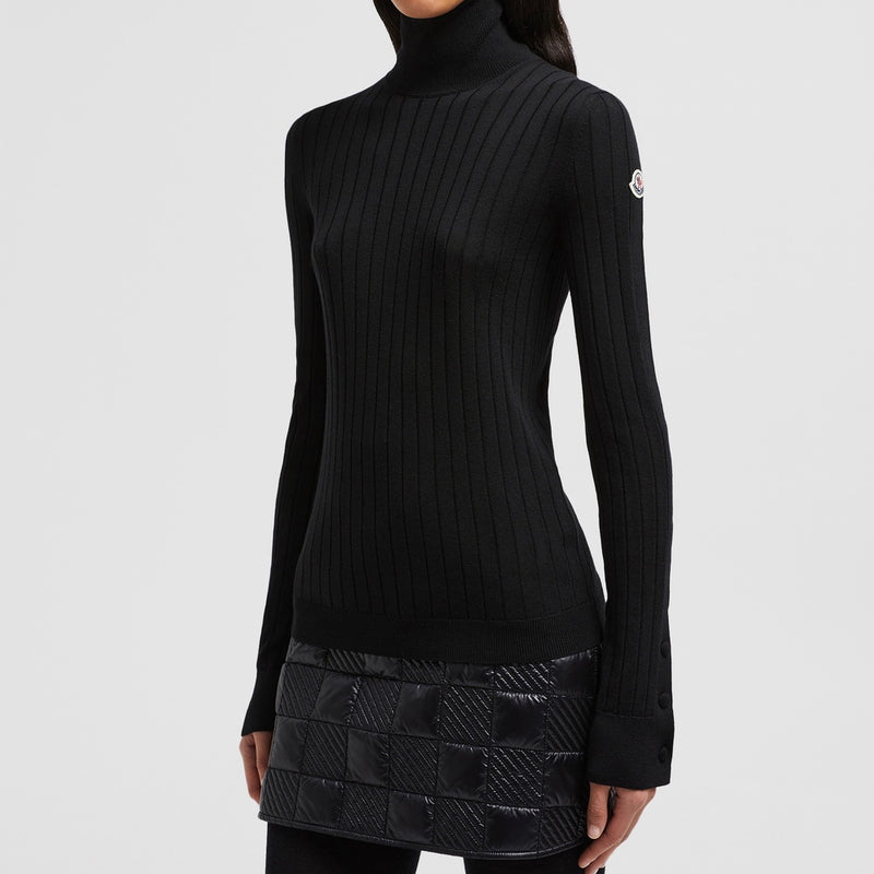 WOOL & CASHMERE POLO NECK JUMPER