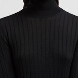 WOOL & CASHMERE POLO NECK JUMPER