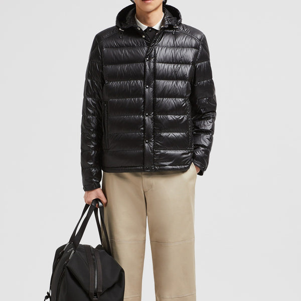 GLIERE HOODED SHORT DOWN JACKET